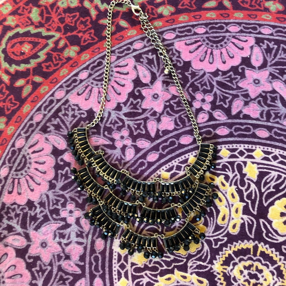 Black and gold necklace